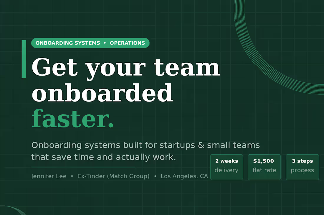 Cover image for Onboarding Systems Setup