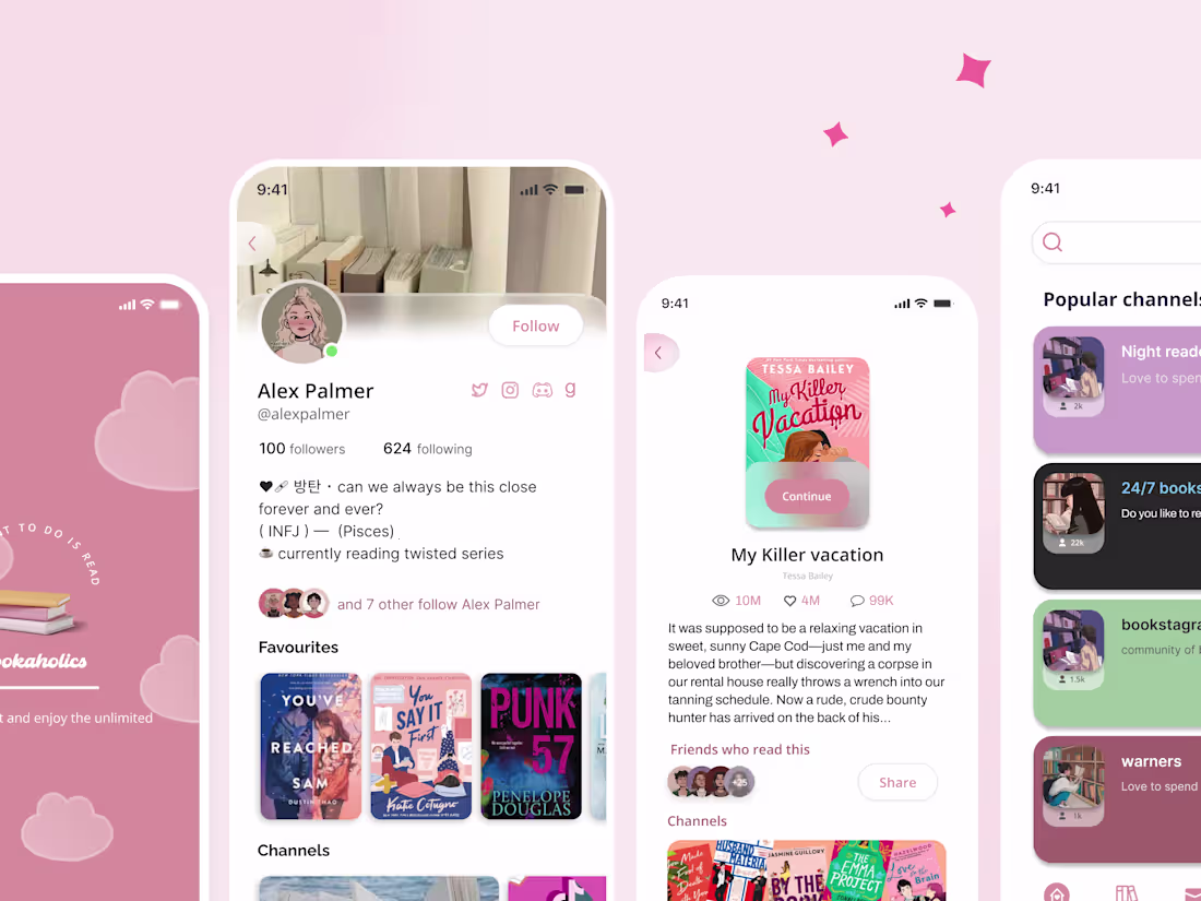 Cover image for Bookaholics - E book and community app