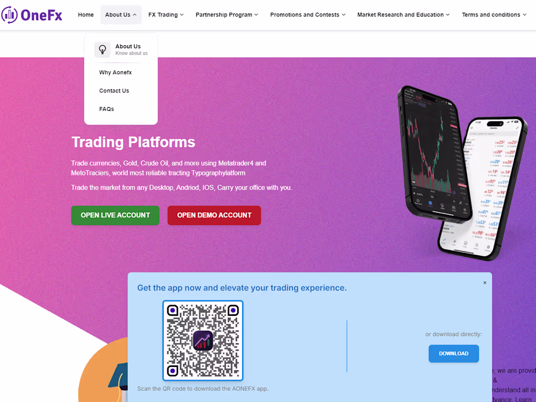 Cover image for Forex Landing Website