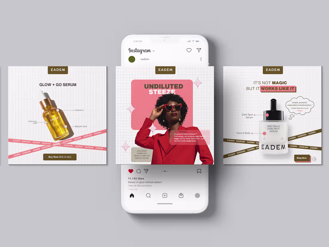 Cover image for Social Media Post Designs for [ Eadem ]