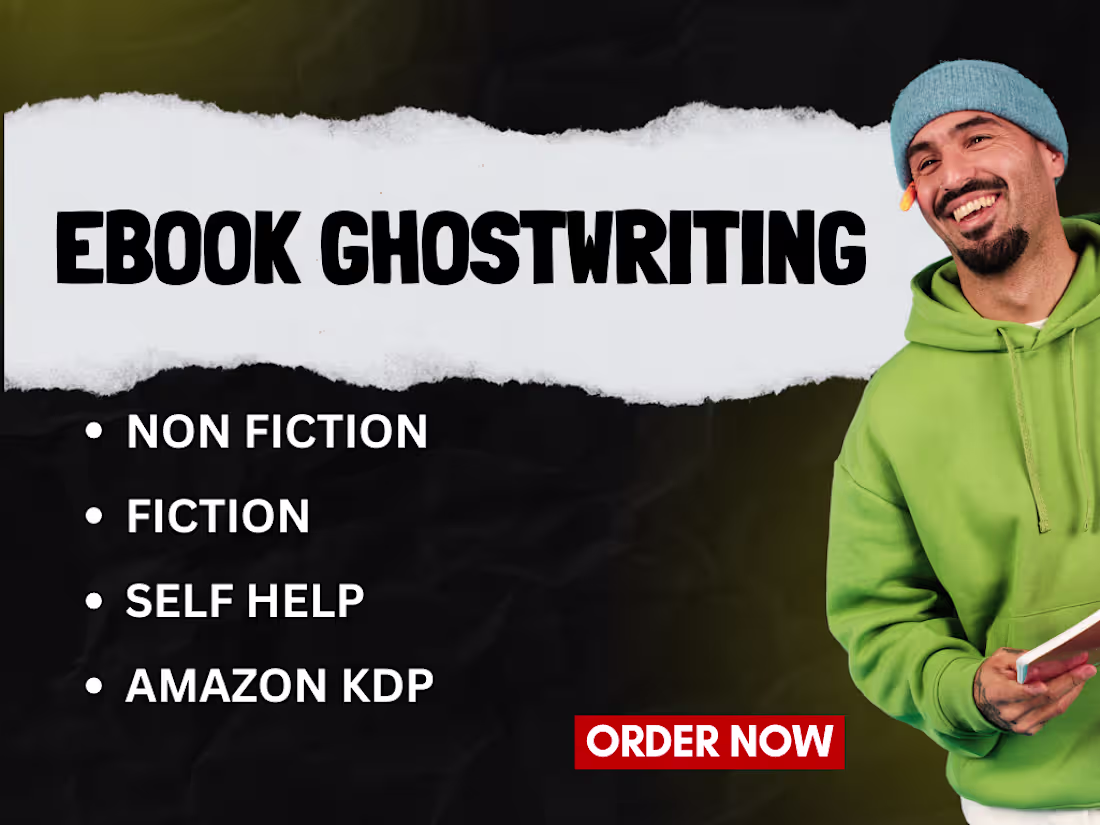 Cover image for I Will ghostwrite and proofread your books & articles 