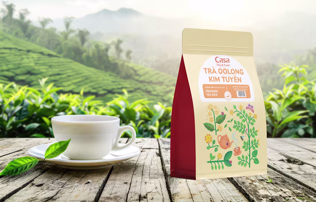 Cover image for Tea bag Casa - Packaging design :: Behance