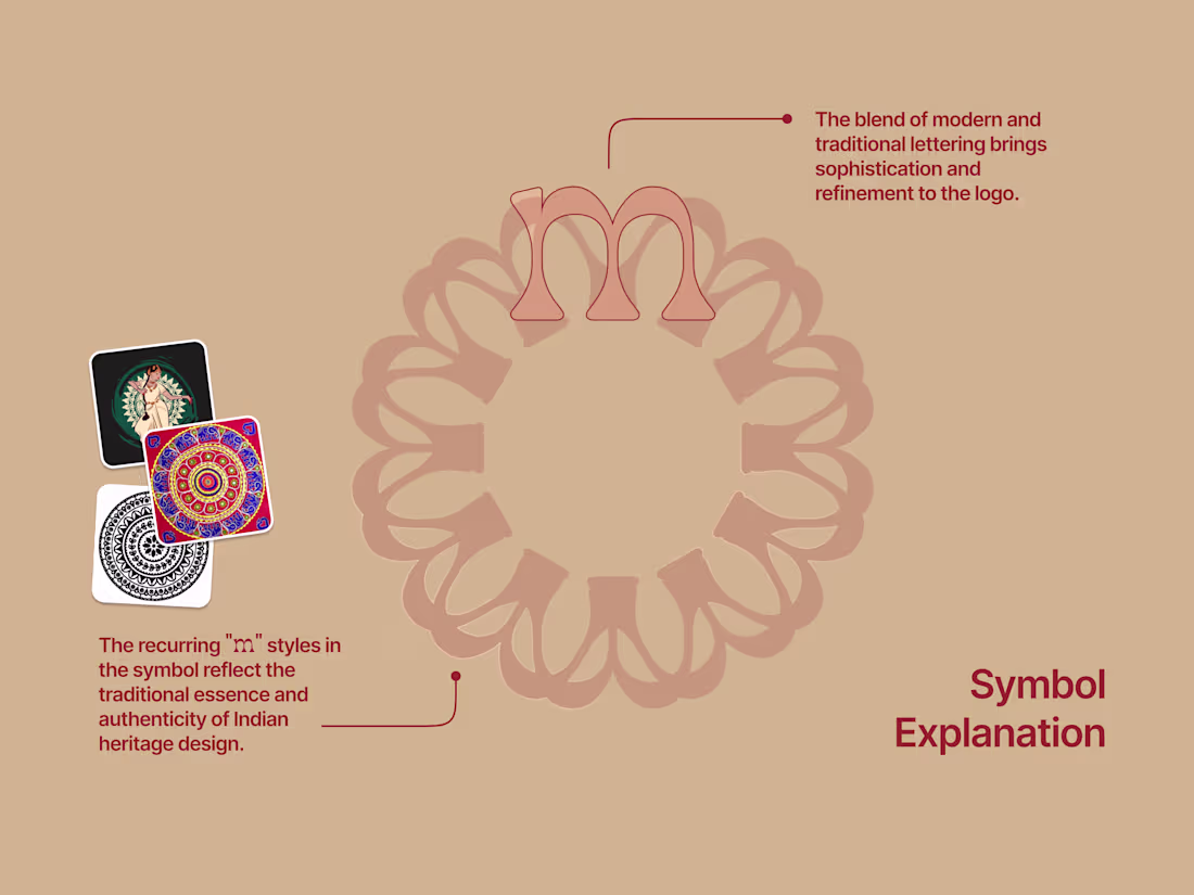 Cover image for Handcrafted logo for Marandaa, inspired by Indian heritage.✨...