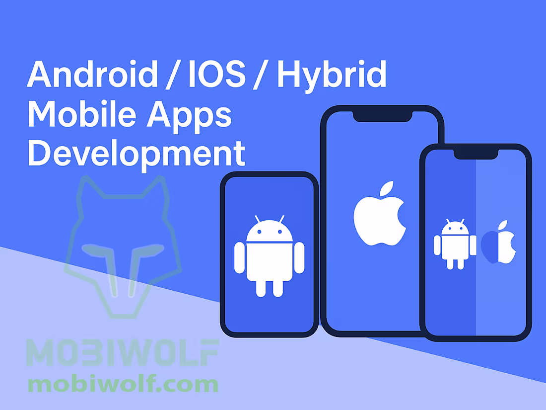 Cover image for Android/iOS/Hybrid (Kotlin/Swift/KMM) mobile app development