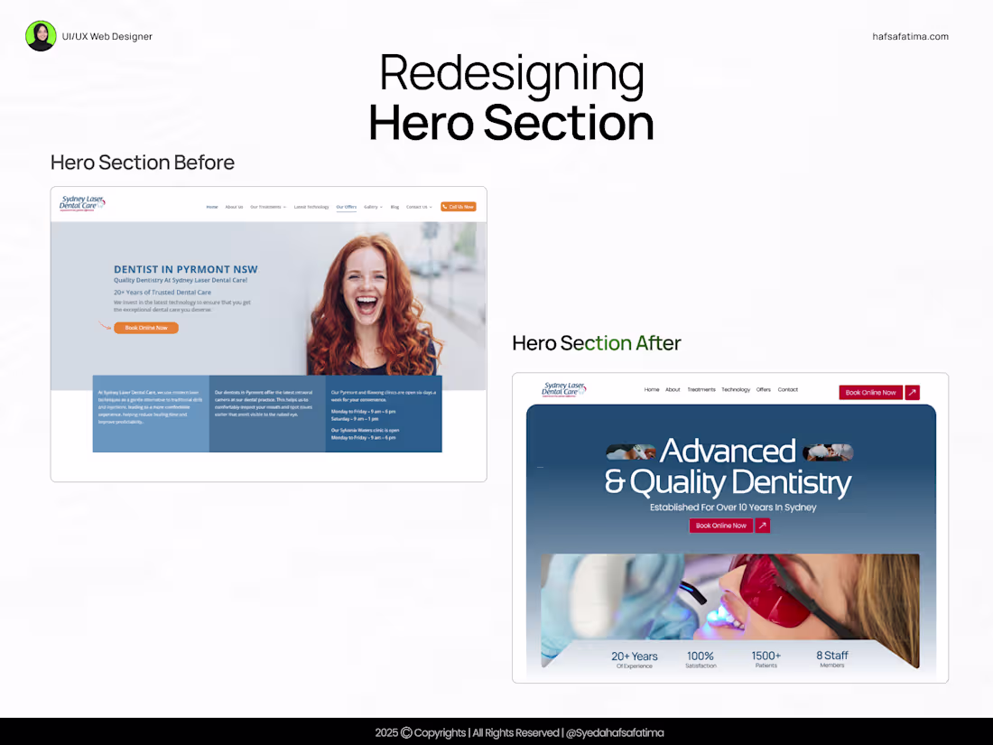 Cover image for Redesigned the hero section for a cleaner and more cohesive ...