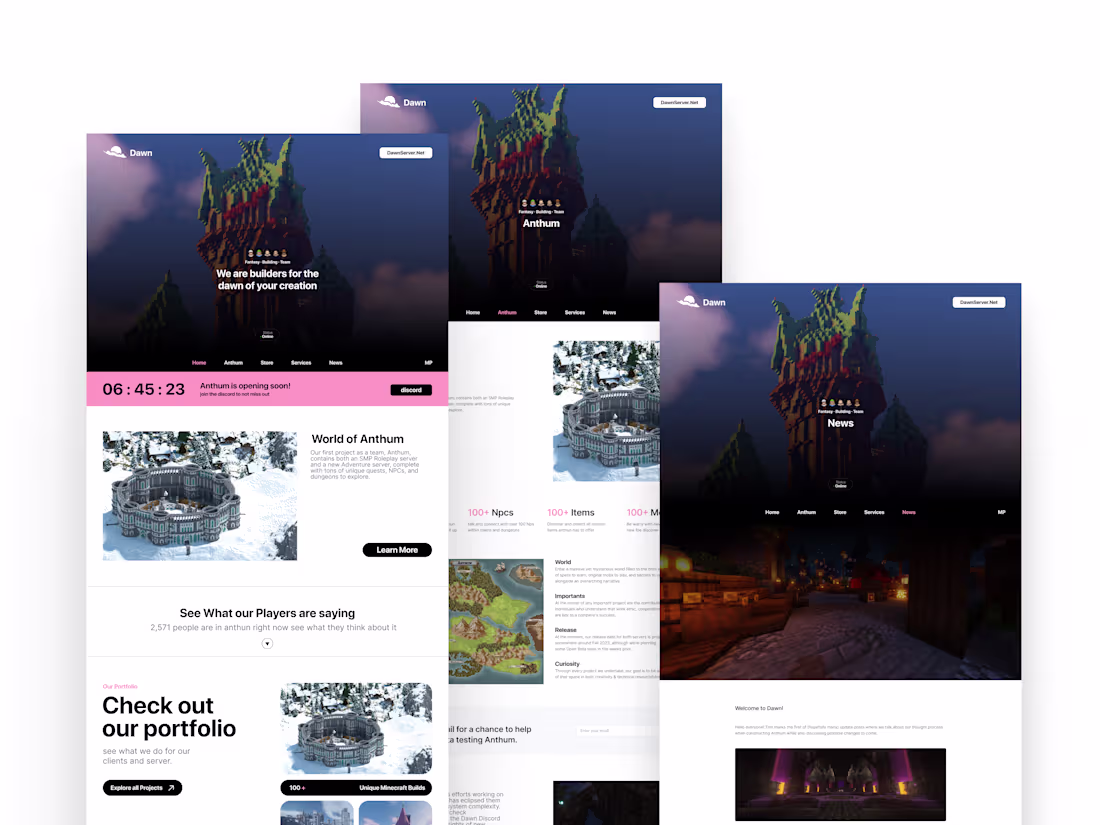 Cover image for Dawn Servers