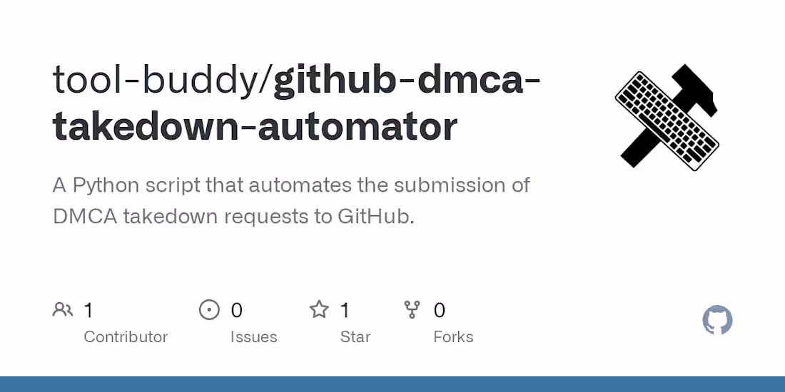 Cover image for [Tool] GitHub DMCA Takedown Automator