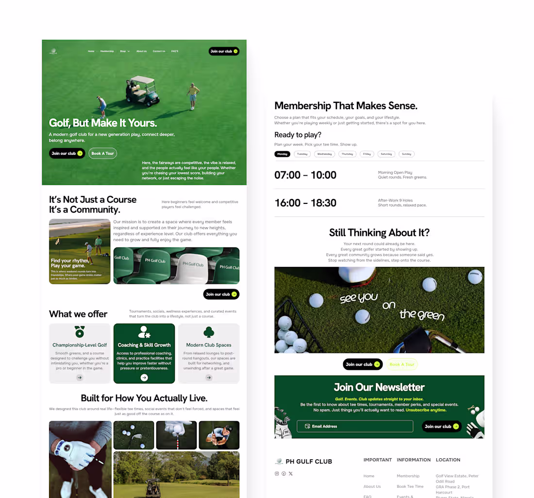 Cover image for Finished a sports website landing page redesign. Focused on ...