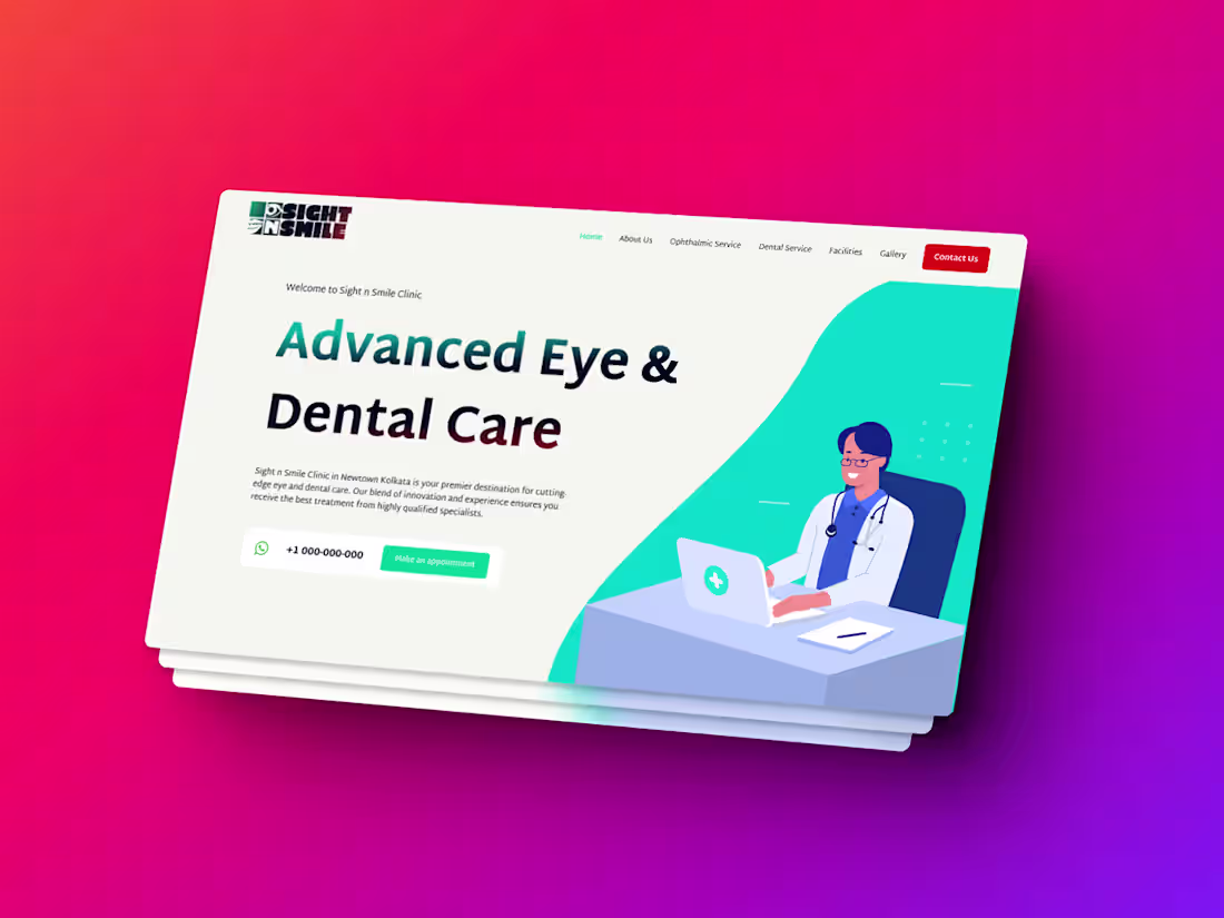 Cover image for Advanced Eye and Dental Care Website :: Behance