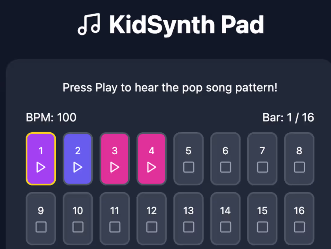 Cover image for GitHub - tbhogstrom/kids-synth-design: Created with StackBlitz …
