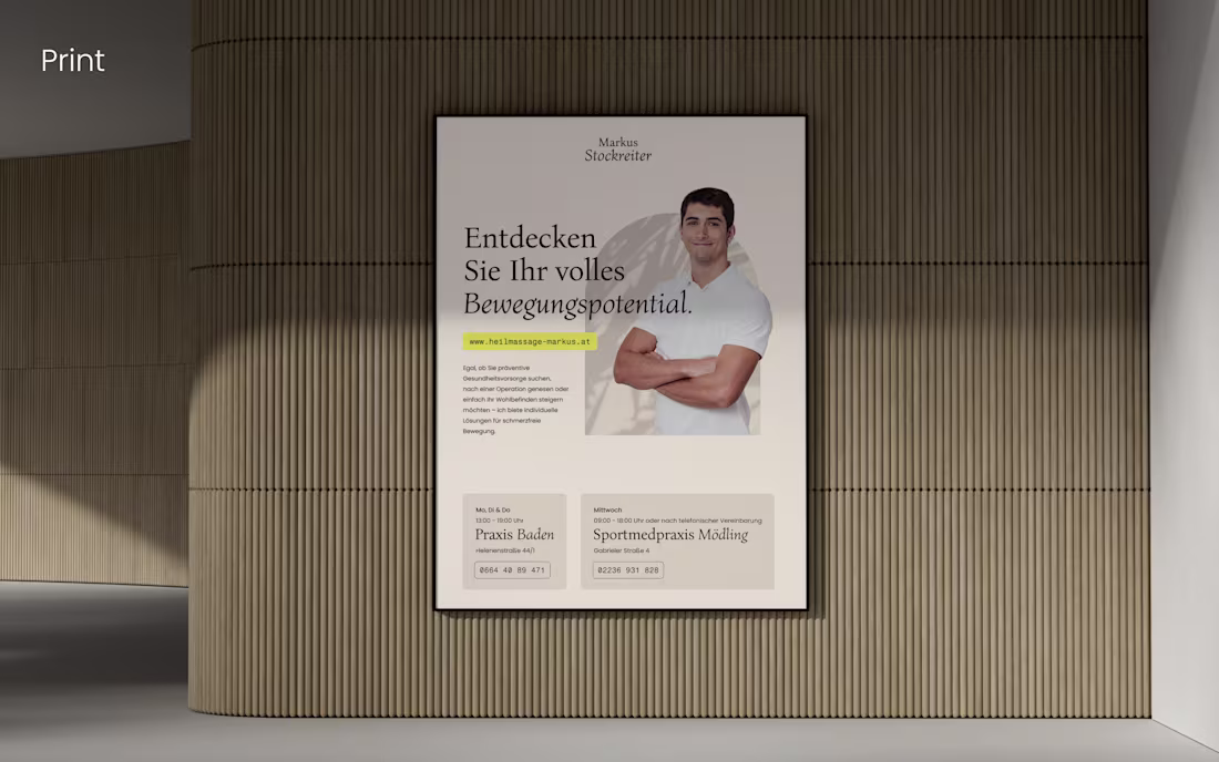 Cover image for Markus Stockreiter - Branding, Webdesign, Framer  Development