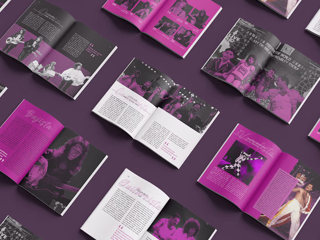 Cover image for Queen Magazine for college work