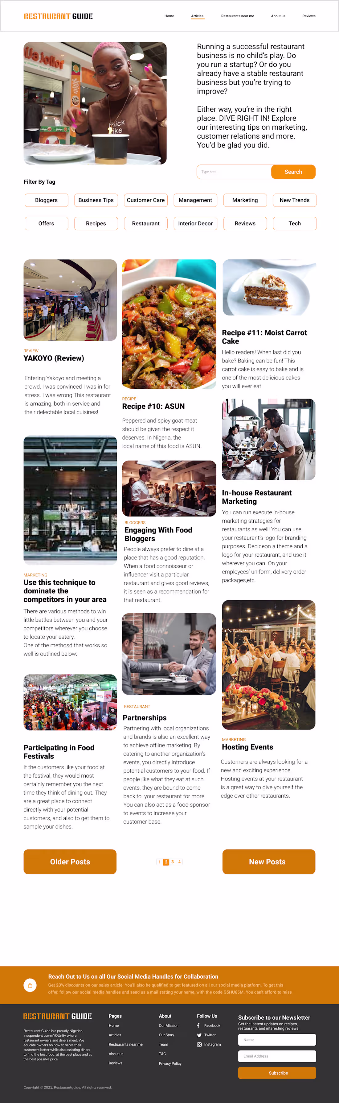 Cover image for Project Title: Restaurant Guide |