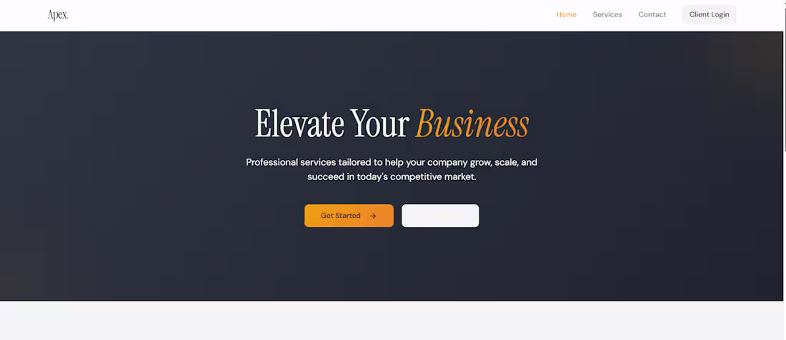 Cover image for Created a modern service website