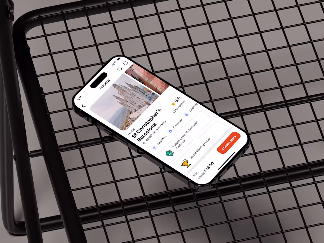 Cover image for Hostelworld - Hospitality UI/UX Case Study :: Behance