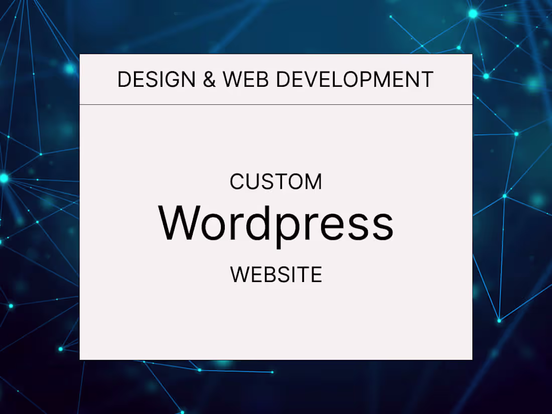 Cover image for Custom Wordpress Website