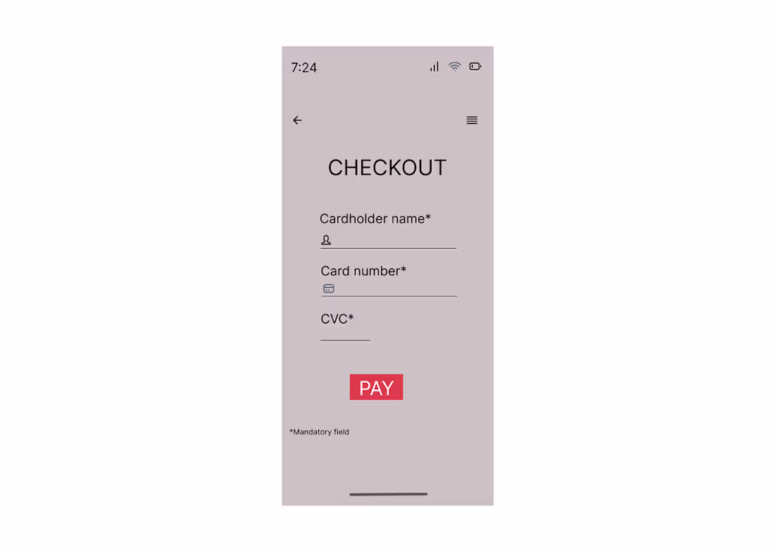 Cover image for Credit Card Checkout on Behance