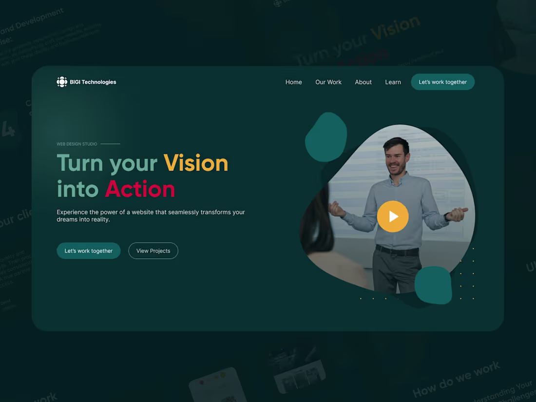 Cover image for Design agency website design