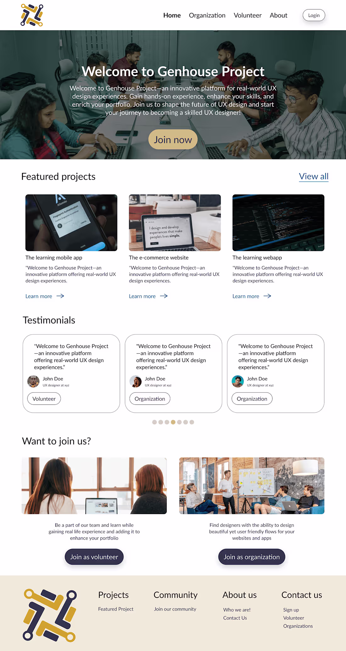 Cover image for Genhouse Project Website Design :: Behance