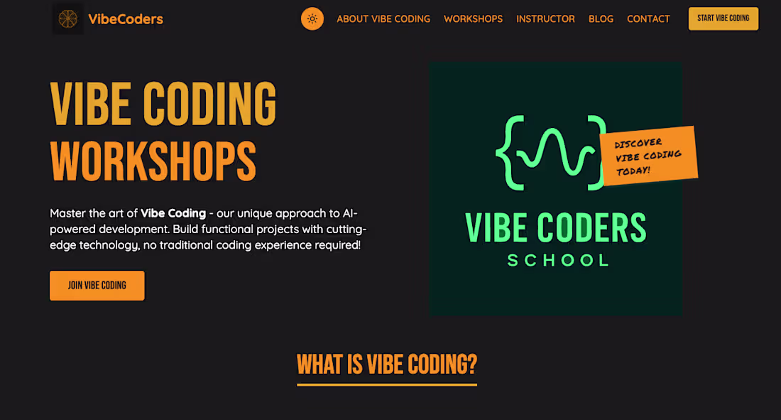 Cover image for Development for vibecoders.school