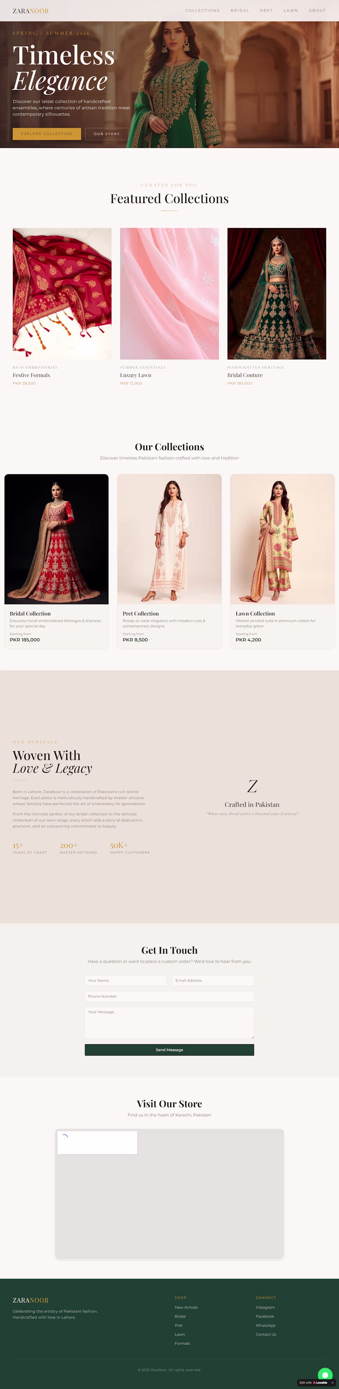 Cover image for :ZaraNoor — Luxury Pakistani Fashion