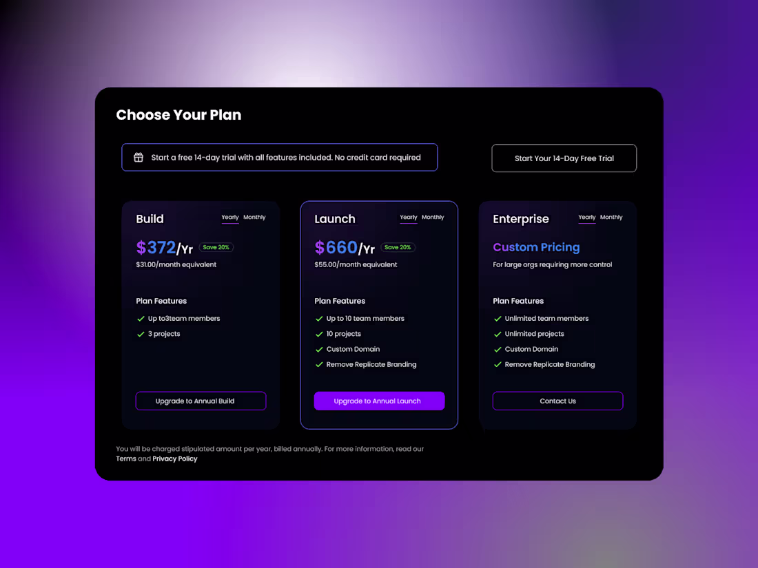 Cover image for Replicate Pricing Page Redesign