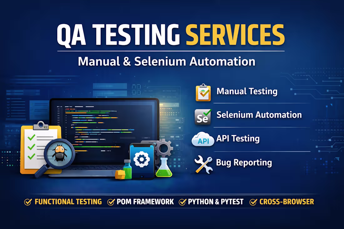 Cover image for Software Testing Services | Manual & Automation QA