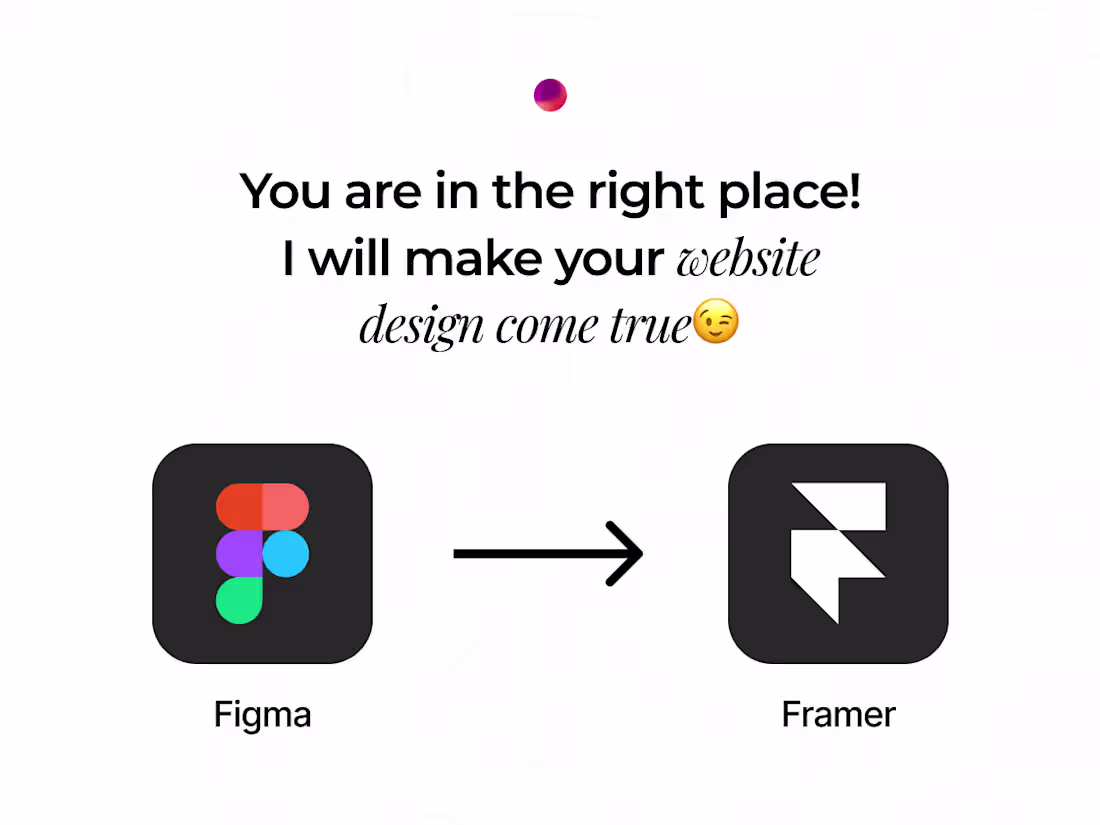 Cover image for Figma to Framer Landing Page