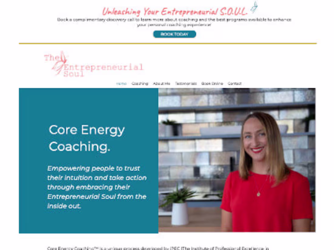 Cover image for The Entrepreneurial Soul | Business & Life Coach