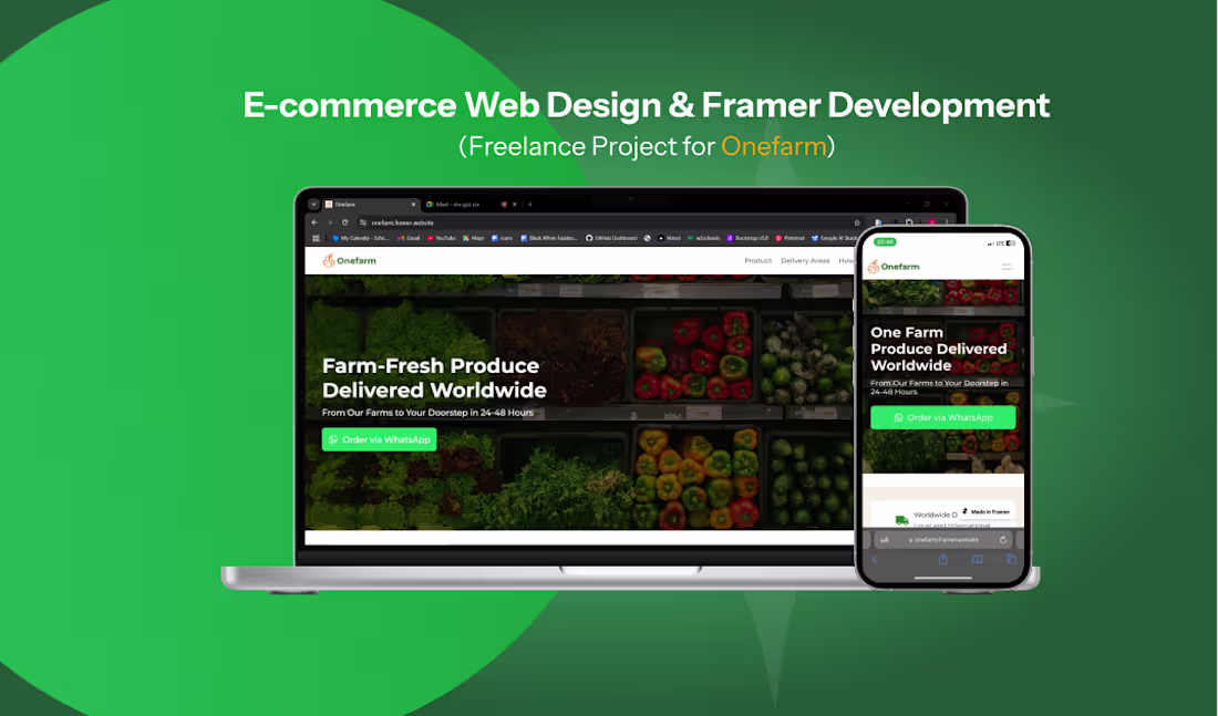 Cover image for Single Page Website for an E-Commerce Startup