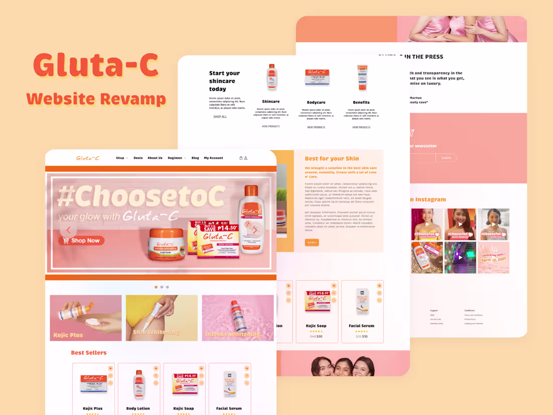 Cover image for Gluta-C eCommerce Website