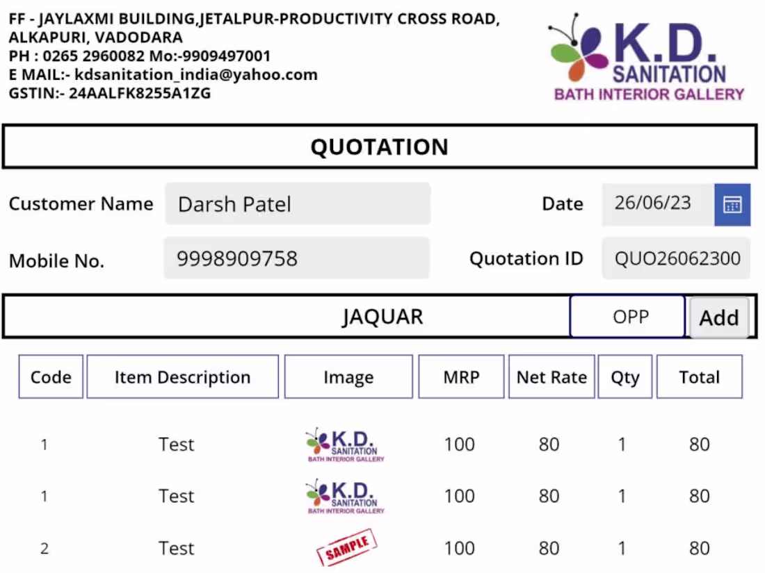 Cover image for Quotation Maker Application