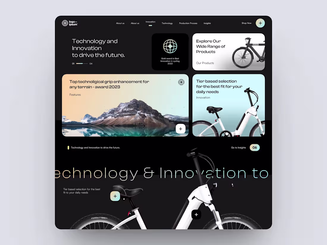 Cover image for E-bike Website Design