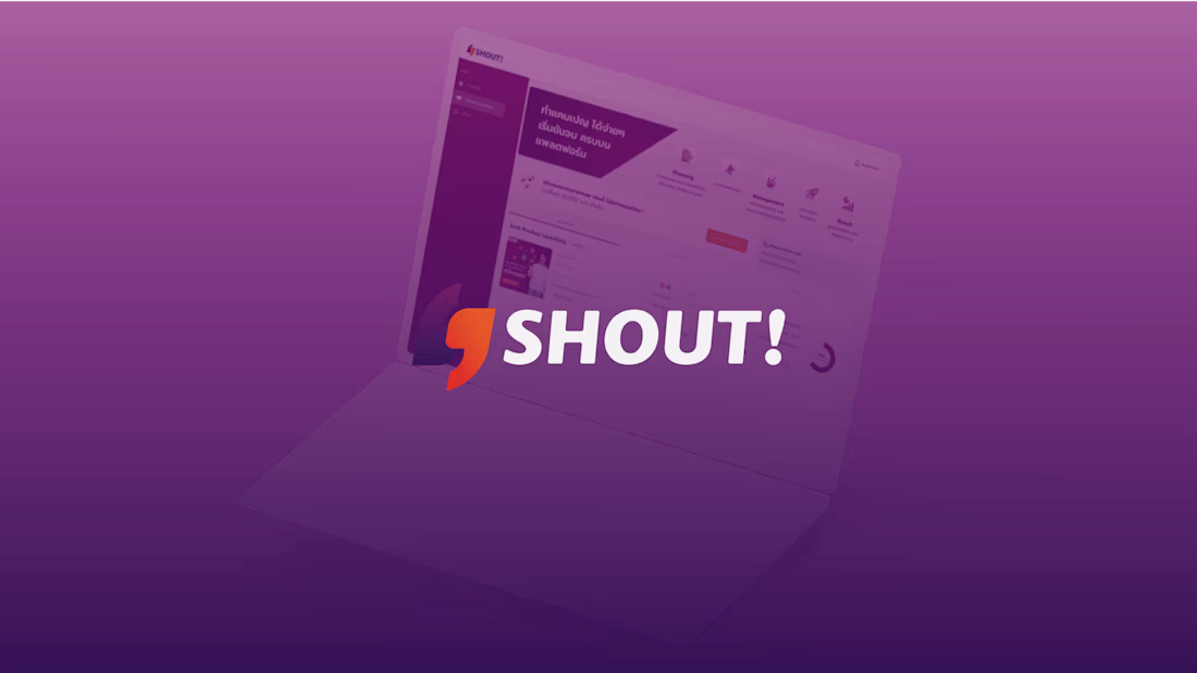 Cover image for SHOUT! - Influencer Marketing Startup