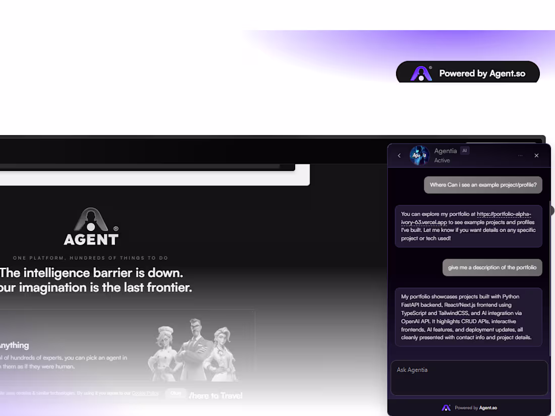 Cover image for Agentia AI Agent for Modernized Support & Operations