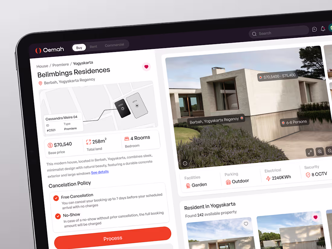 Cover image for Oemah - Real Estate SaaS Dashboard | Dashboard