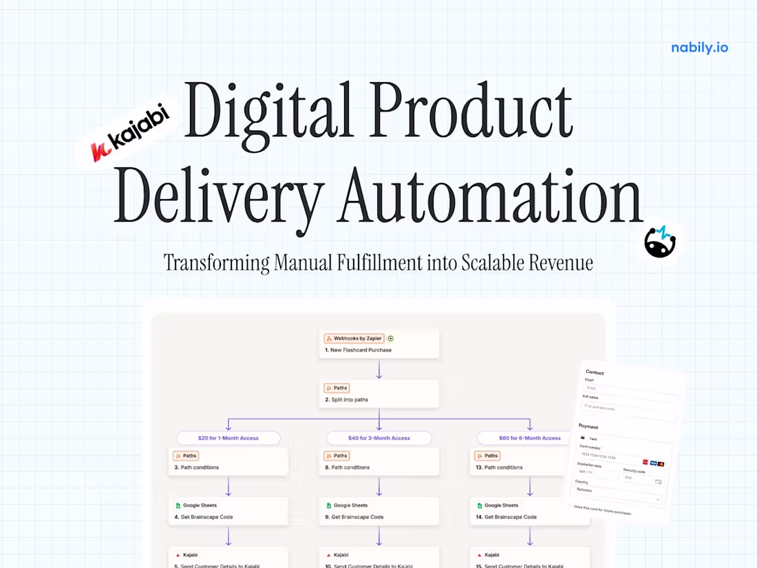 Cover image for Brainscape » Kajabi Digital Product Delivery Automation
