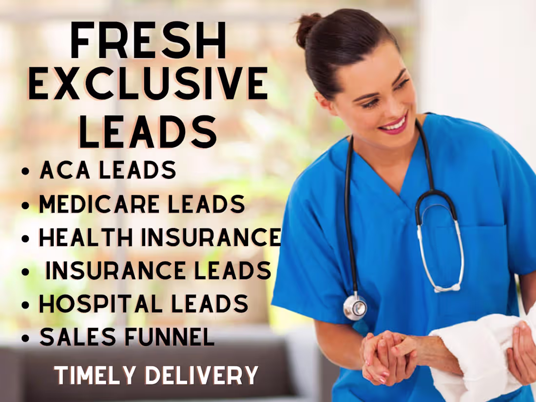 Cover image for medicare, aca, health insurance, broker, mca leads