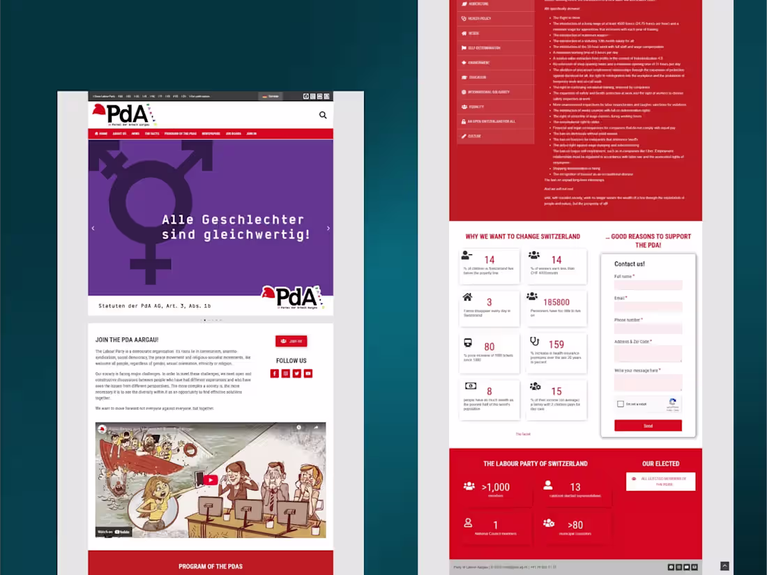 Cover image for [ Informative Website ] PDA - Political organization.