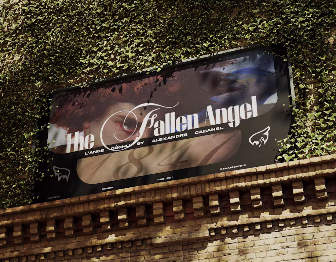 Cover image for "The Fallen Angel" - Visual & Poster Design