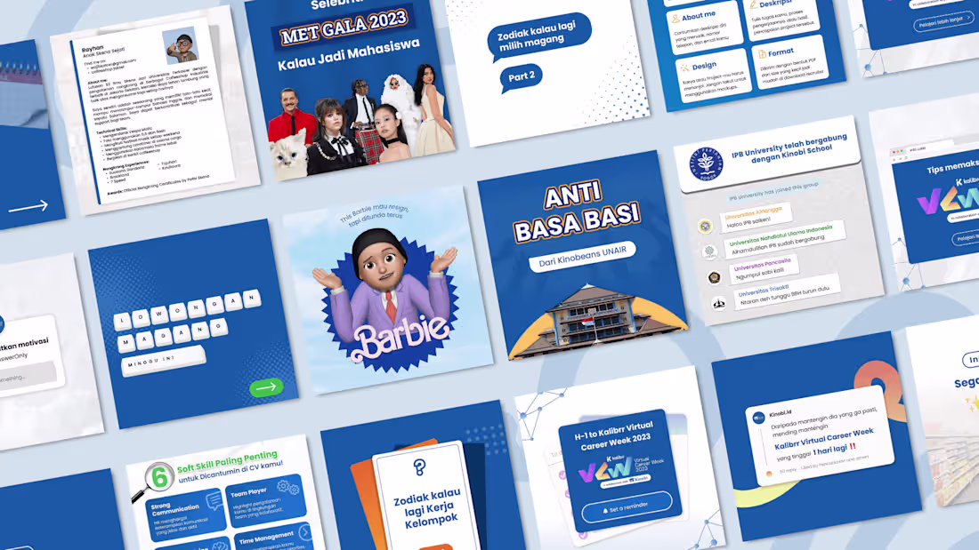 Cover image for Social Media Management and B2C Marketing at KINOBI Indonesia