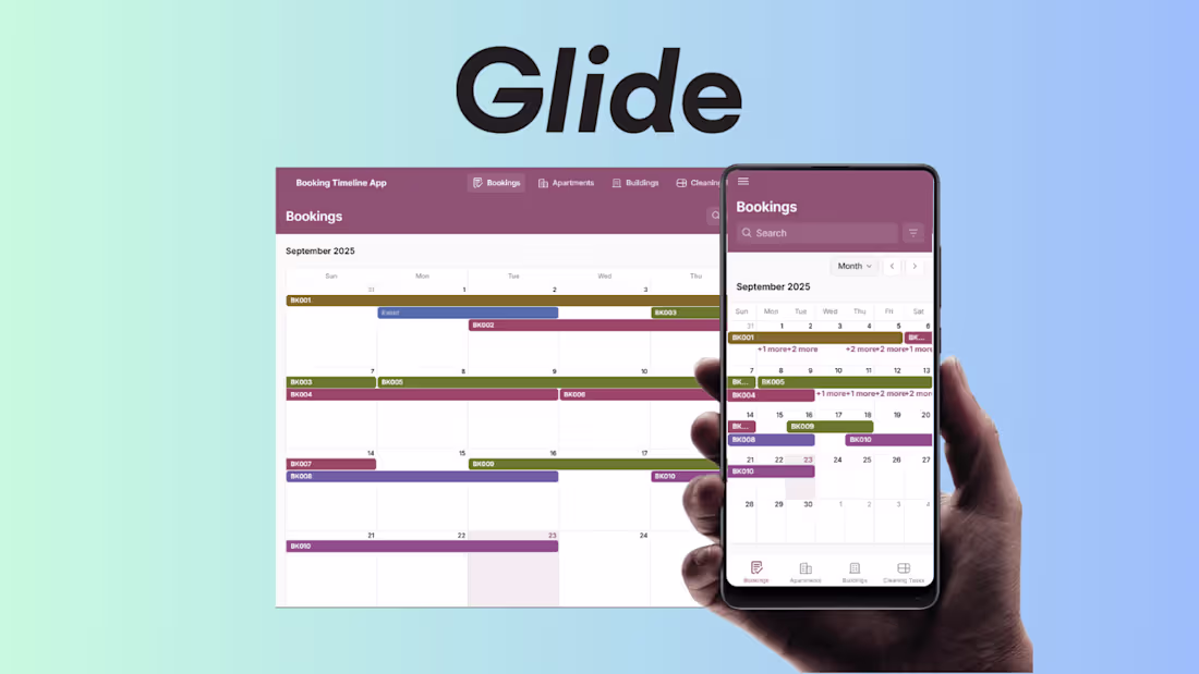 Cover image for Glide Booking Timeline