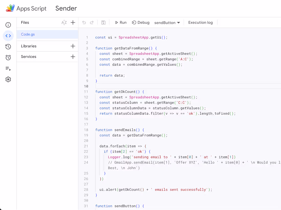 Cover image for Simple Google Script