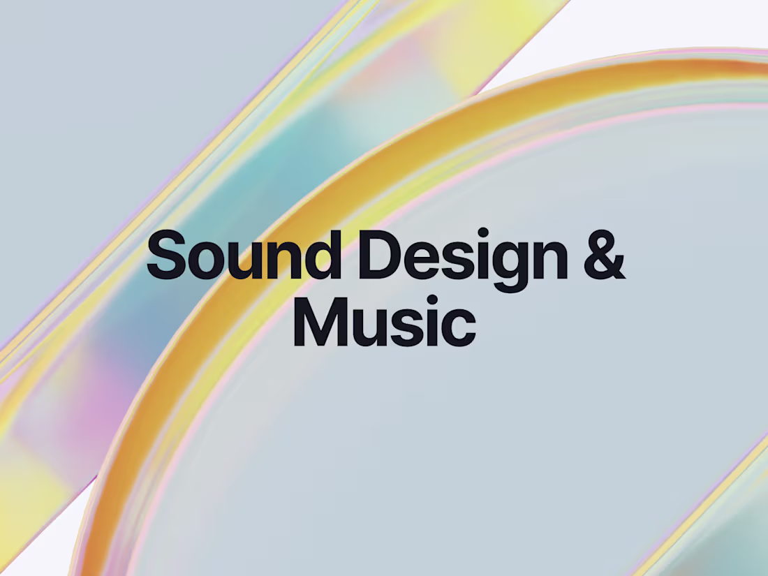 Cover image for Professional Sound Design and Music for videos