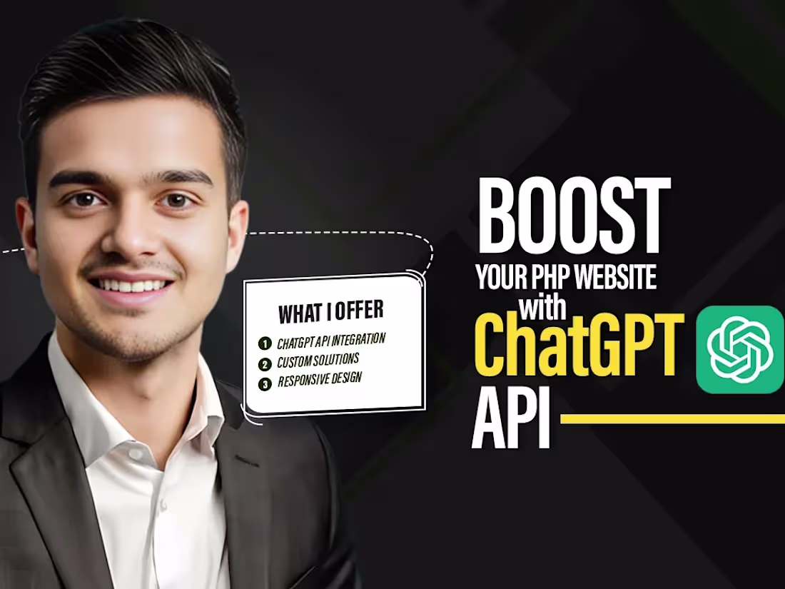 Cover image for I will implement chatgpt API to boost your PHP website