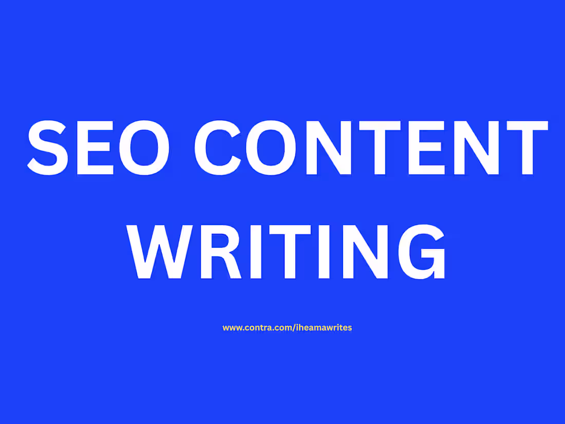 Cover image for SEO Content Writer | Optimizing Content for Google Success
