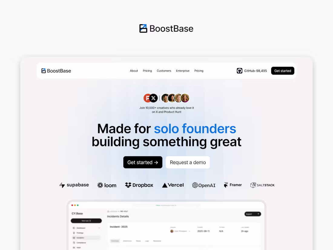 Cover image for Boostbase MVP Template for SaaS