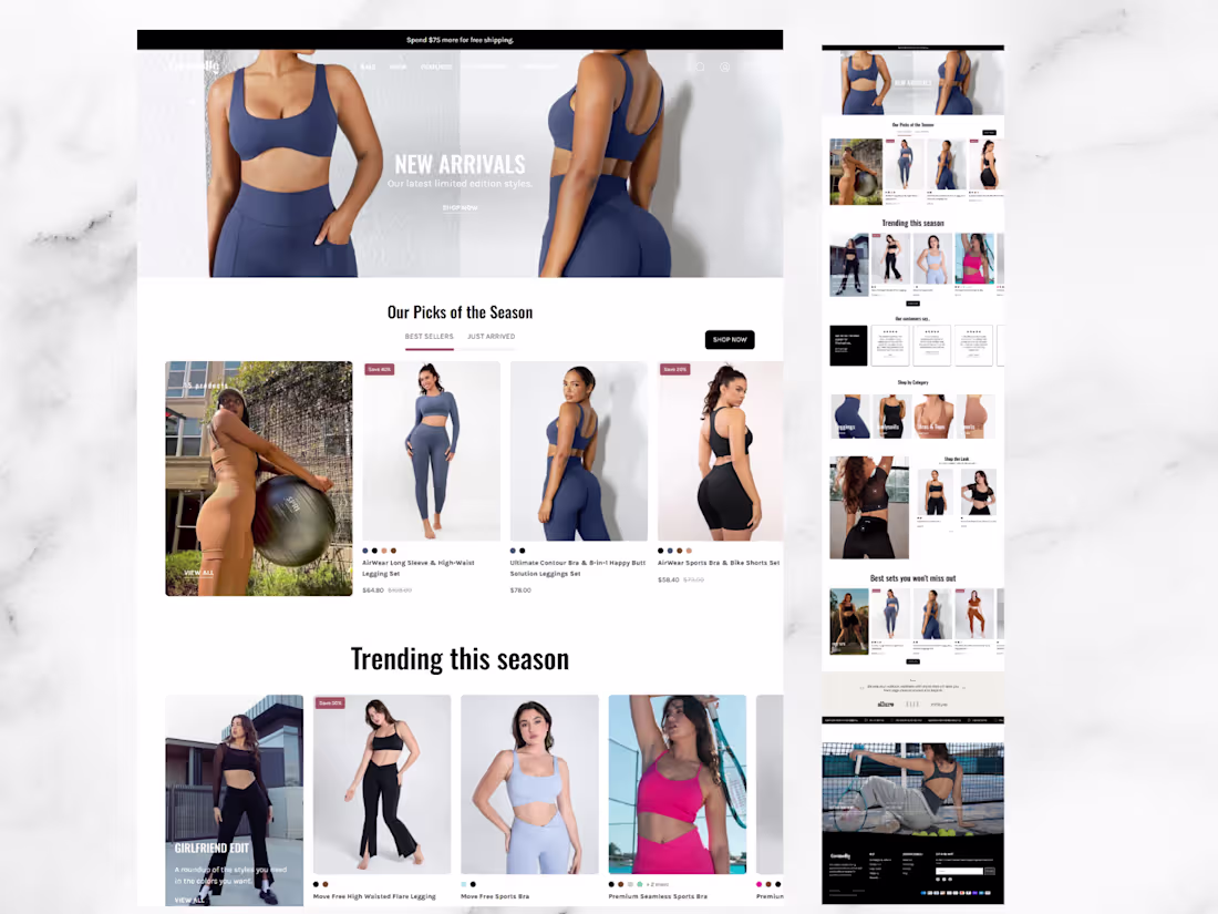 Cover image for Gym wear Shopify Store Design