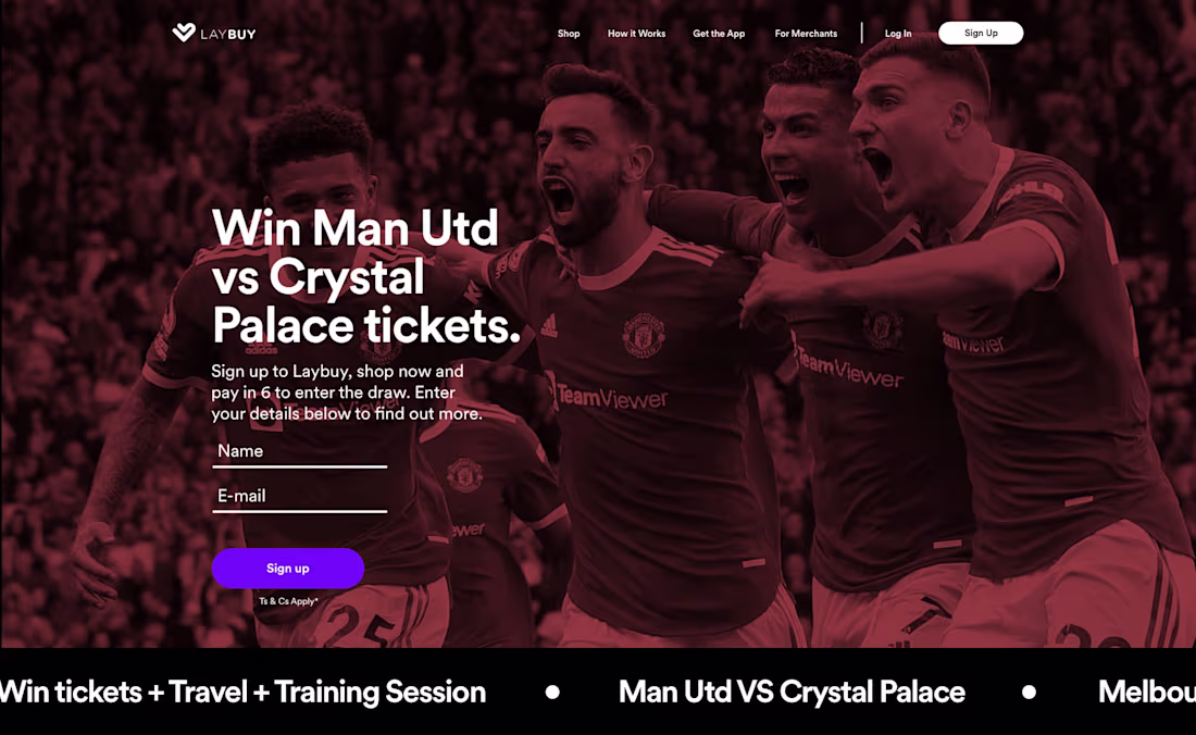 Cover image for Man United X Laybuy Campaign