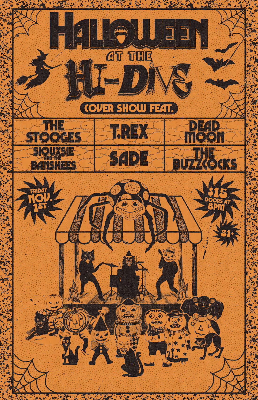 Cover image for Hi-Dive Halloween Cover Show – Poster Design